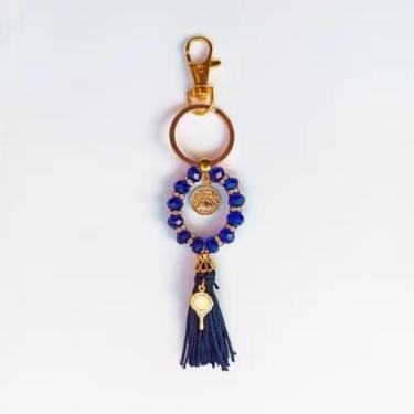 Imagem de Chaveiro Oxum Cristais Azul - Balaio de Santo
