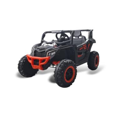 Imagem de Quadriciclo Utv Elétrico Bang Toys Infantil 12v R3 Preto Com Laranja Bivolt