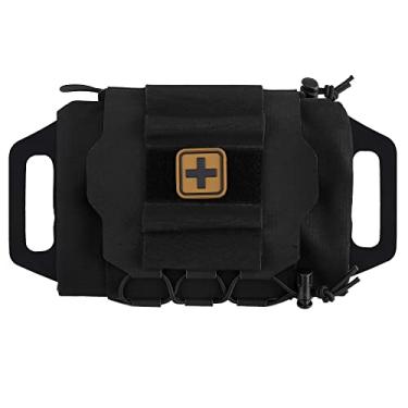 Imagem de LIVANS Molle Medical Bolsa de primeiros socorros IFAK vazia para cinto de serviço Micro Belt Mini EMT Pouch Trauma Kit Med Roll Carrier Hypalon Handle Sistema de duas peças