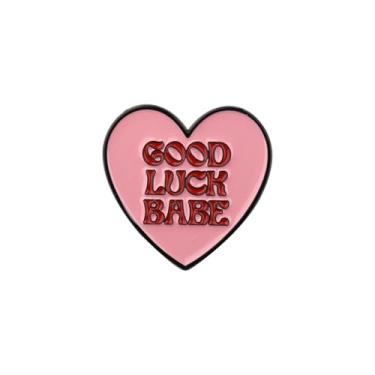 Imagem de PLITI Presente inspirado no cantor, presente de princesa do meio-oeste, presente de música, amante, presentes, boa sorte, babe, broche de coração para fãs de cantores, Medium, Aço inoxidável, Sem