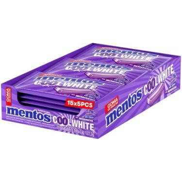 Imagem de Goma de Mascar Mentos Cool White Blue Raspberry sem Açúcar Display com