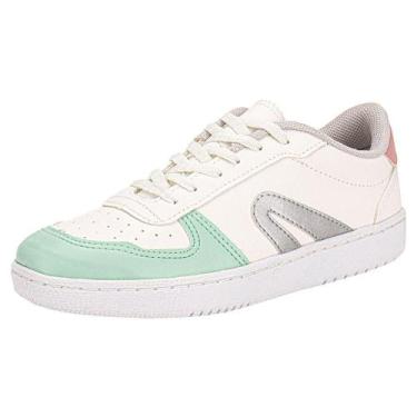 Imagem de Tênis casual liberty rainha ra0244, Branco, Verde, 37