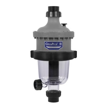 Imagem de Circupool Pré-filtro de tufão TJ-16 - Filtração ciclônica para piscinas de até 60.000 galões - para fácil instalação de retroajuste - Garantia de 2 anos