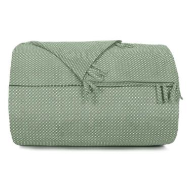 Imagem de Capa de Edredom Queen Altenburg Toque Acetinado Slim Verde