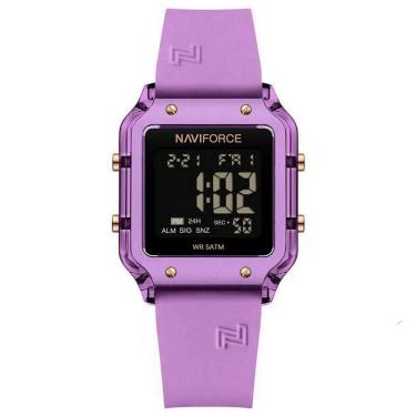 Imagem de Relógio Feminino Esportivo Multifuncional Digital 5atm A Prova D´agua Roxo