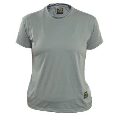 Imagem de Blusa Academia Feminina Baby Look Esportiva Proteção Uv 50 - Tn Terra 