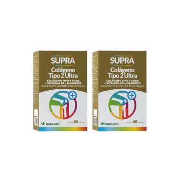 Imagem de Kit 2 Supra Colágeno Tipo 2 Ultra Suplemento  Herbamed