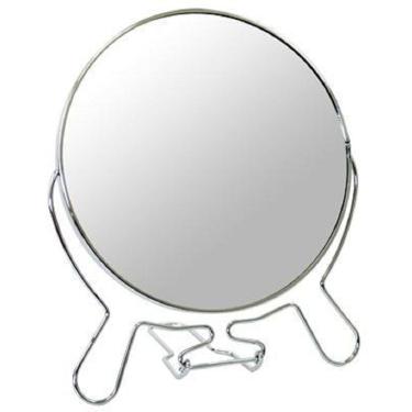 Imagem de Espelho Maquiagem De Mesa E Bancada Dupla Face Giratório