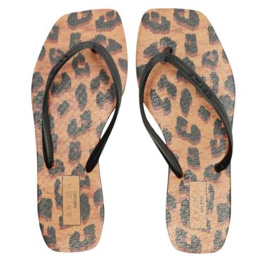 Imagem de Chinelo de Dedo Animal Print Square Lançamento Brizza Arezzo-Feminino