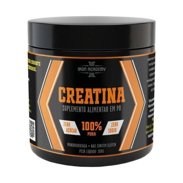 Imagem de Creatina 100 Pura 300 gramas Iron Academy-Unissex