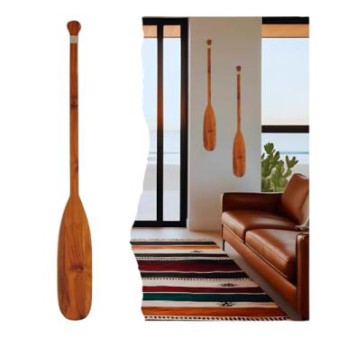 Imagem de Remo Decorativo Madeira Teca Reforçado Industrial Artesanal Alta Qualidade Estilo Náutico Rústico Ideal Decoração Ambientes Exclusivo Compacto Funcional Design Elegante Versátil Durável Clássico (1)