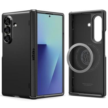 Imagem de Capa Spigen para Galaxy Z Fold 7, Slim Armor Pro [MagFit] projetada para Samsung Galaxy Z Fold 7 - Preta