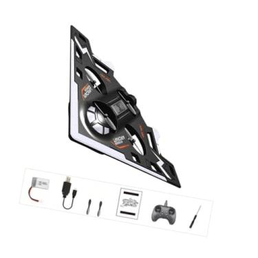 Imagem de simhoa Avião de controle remoto de espuma com enfeite de brinquedo com luz para crianças, avião de RC para jardim, quintal, dia crianças, Preto