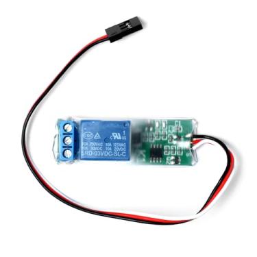 Imagem de XHSESA 1CH PWM Relay Switch Controller Compatible with RC Aircraft, Model Rockets, LED Lights, 5–9V Input, High Voltage Servo Signal Control
