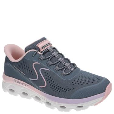 Imagem de Skechers Tênis feminino Go Run Consistent 2.0 Captiva Hands Free Slip-ins, Sltp=ardósia/cinza-acastanhado, 9.5 Wide