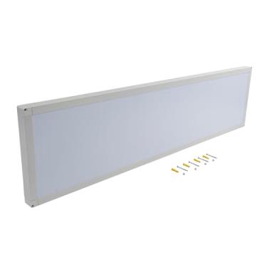 Imagem de Luminária Painel Led Plafon Sobrepor Retangular 30x120cm 3000k Luz Amarela 48W Bivolt - Lumens 4320