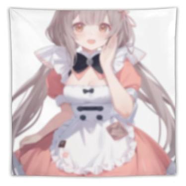 Imagem de LIEGBMEU Tapeçaria de biquíni sexy anime menina 152.4 cm x 152.4 cm interior exterior parede colcha arte decoração de tapeçaria caprichosa, AF455