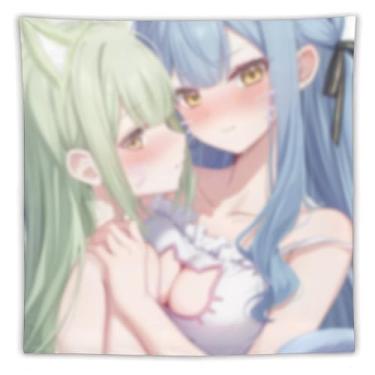 Imagem de LIEGBMEU Sexy Bikini Hot Anime Girl Tapeçaria 152.4 cm x 152.4 cm Interior Exterior Wall Quilt Art Decoração de Tapeçaria Caprichosa, AF184