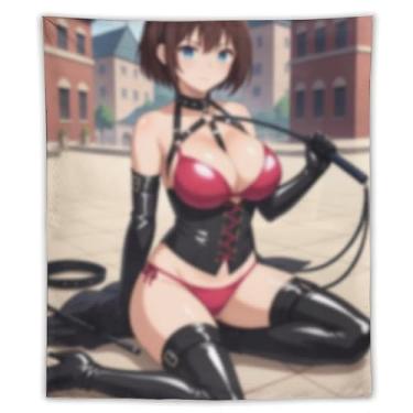 Imagem de LIEGBMEU Sexy Bikini Hot Anime Girl Tapeçaria 127.0 cmx152.4 cm Interior Exterior Wall Quilt Art Decoração de Tapeçaria Caprichosa, AF394
