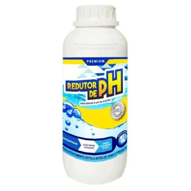 Imagem de Redutor de PH e Alcalinidade Piscina Para Limpeza Aguas Cristalinas Ação Rapida (1 Litro)