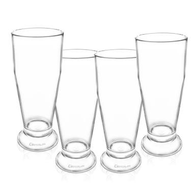 Imagem de Kit 4 Copos Tulipa Acrílico Transparente Krystalon