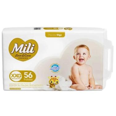 Imagem de Fralda Mili Love & Care Premium XXG com 56 Unidades - MILI S/A