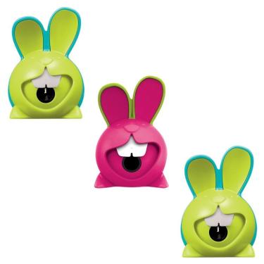 Imagem de Apontador Croc Croc Formato de Coelho com depósito Unidade ou Kit á Escolher - Maped | Papelaria | Material Escolar |