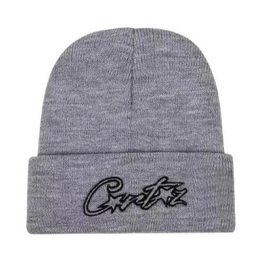 Imagem de Gorro De Malha Quente Unissex Com Bordado De Pentagrama, Boné Hip Hop 