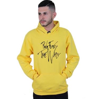 Imagem de Moletom Unissex Canguru Pink Floyd The Wall - Lafre, Amarelo, M