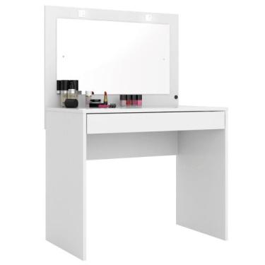 Imagem de Penteadeira Camarim Atraente com Espelho e LED Demobile, Branco