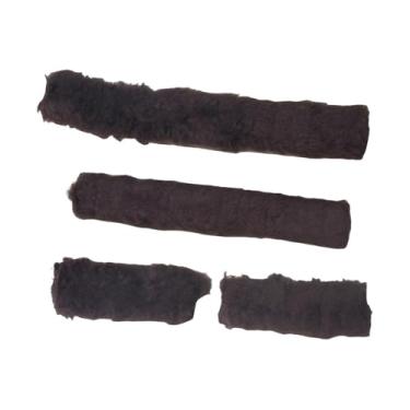 Imagem de Fenteer para cabresto de cavalo 4 peças, conforto para viagem, treinamento, respirável, macio, substituição de equipamento para cavalo, envoltórios, Marrom