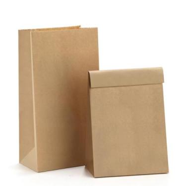 Imagem de Sacola de lancheira de papel Dream Kraft Brown 1,8 kg 100 unidades - B