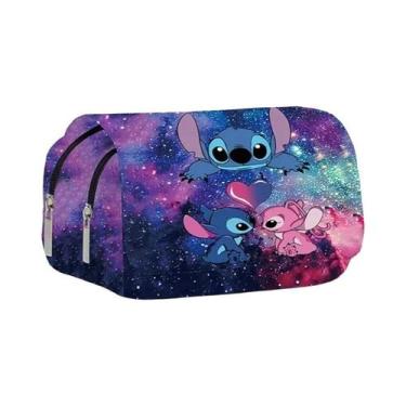 Imagem de Bolsa Escolar Estampada Com Mickey Minnie Disney, Estojo De Caneta Dob