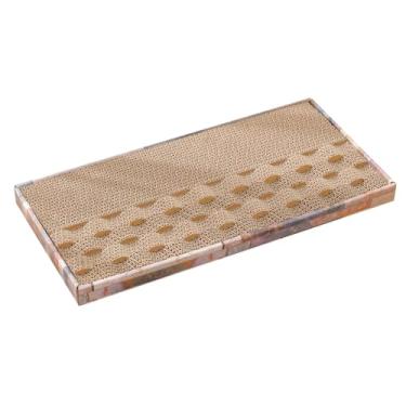 Imagem de Generic Arranhador ondulado para gatos, almofada para arranhar, sofá, cama, papelão, placa para arranhar, para moer garras, descanso para gatos adultos