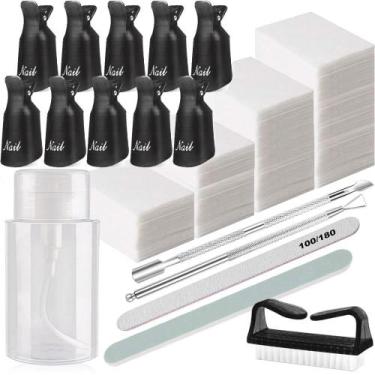 Imagem de Kit de ferramentas para remover gel de esmalte HiMo com dispensador de