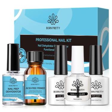 Imagem de Conjunto de desidratador e primer para unhas Born Pretty 5PCS