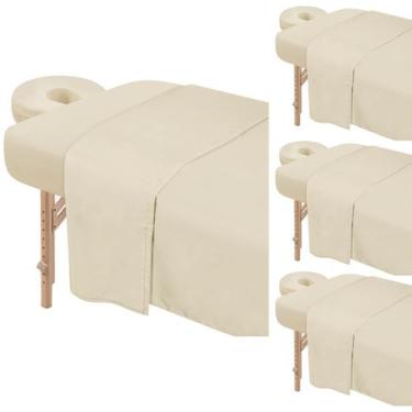 Imagem de Conjunto de lençóis de mesa de massagem Bavlesfuire Premium Microfiber