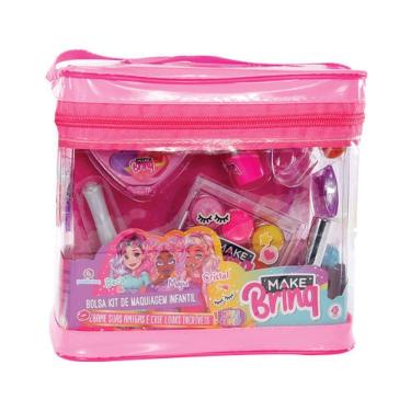 Imagem de Bolsa Kit de Maquiagem Infantil 14 Peças MK03 - Polibrinq