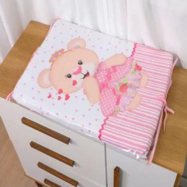 Imagem de Trocador de Fraldas Sublimado com Capa Plástica Bebê Menina Menino Pad