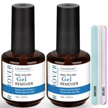 Imagem de Kit de remoção de unhas em gel LOUINSTIC Easy & Quick 2x15ml sem aceto