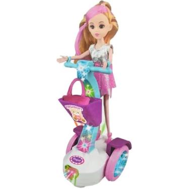 Imagem de Boneca com Hoverboard Balance - Luzes, Som e Movimentos - Brinquedo Interativo para Crianças com Música e Passeio Automático