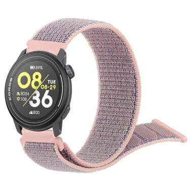 Imagem de Pulseiras de nylon compatíveis com COROS PACE 3 / PACE Pro/APEX 2 Pro/APEX Pro/APEX 46 mm, pulseira de substituição esportiva macia de 22 mm para relógio Coros Pace 3 (areia rosa)