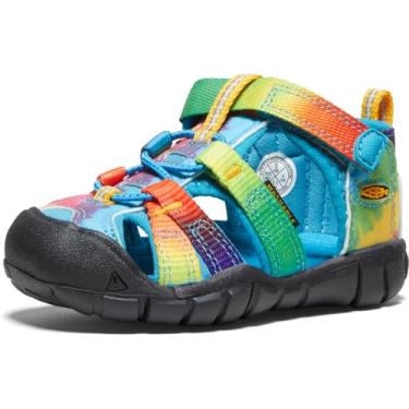 Imagem de KEEN Sandália infantil Seacamp II CNX fechada, Azul vívido/tie dye original, 17