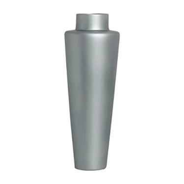 Imagem de Vaso Decorativo de Chão Grande Paris de Cerâmica Cinza Fosco