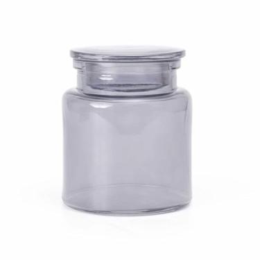 Imagem de Oikos - Porta Objetos com Tampa de Vidro Retrô Organizador Decorativo Multiuso para Banheiro