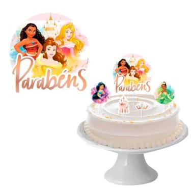 Imagem de DECORACAO DE BOLO CENARIO PRINCESAS DISNEY 05 un.