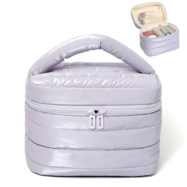 Imagem de Bolsa de maquiagem Prite Cute Cosmetic Bag Waterproof Violet