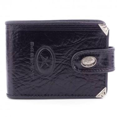 Imagem de Carteira Masculina Couro Mitty M1F Média C/ Fecho Cantoneira, Preto