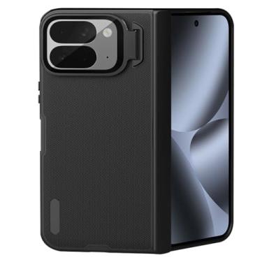 Imagem de LTLMYDAM Capa fina para Google Pixel 10 Pro Fold, capa de proteção de câmera com suporte fosco à prova de choque PC Cool Shell, preta, 10 Pro Fold