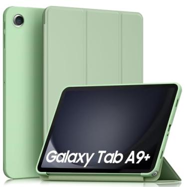 Imagem de Meliya Capa para Galaxy Tab A9+/A9 Plus 11 polegadas 2023, capa protetora rígida e fina à prova de choque para tablet Tab A9 Plus (SM-X210/X216/X218), despertar/hibernar automaticamente, sem suporte